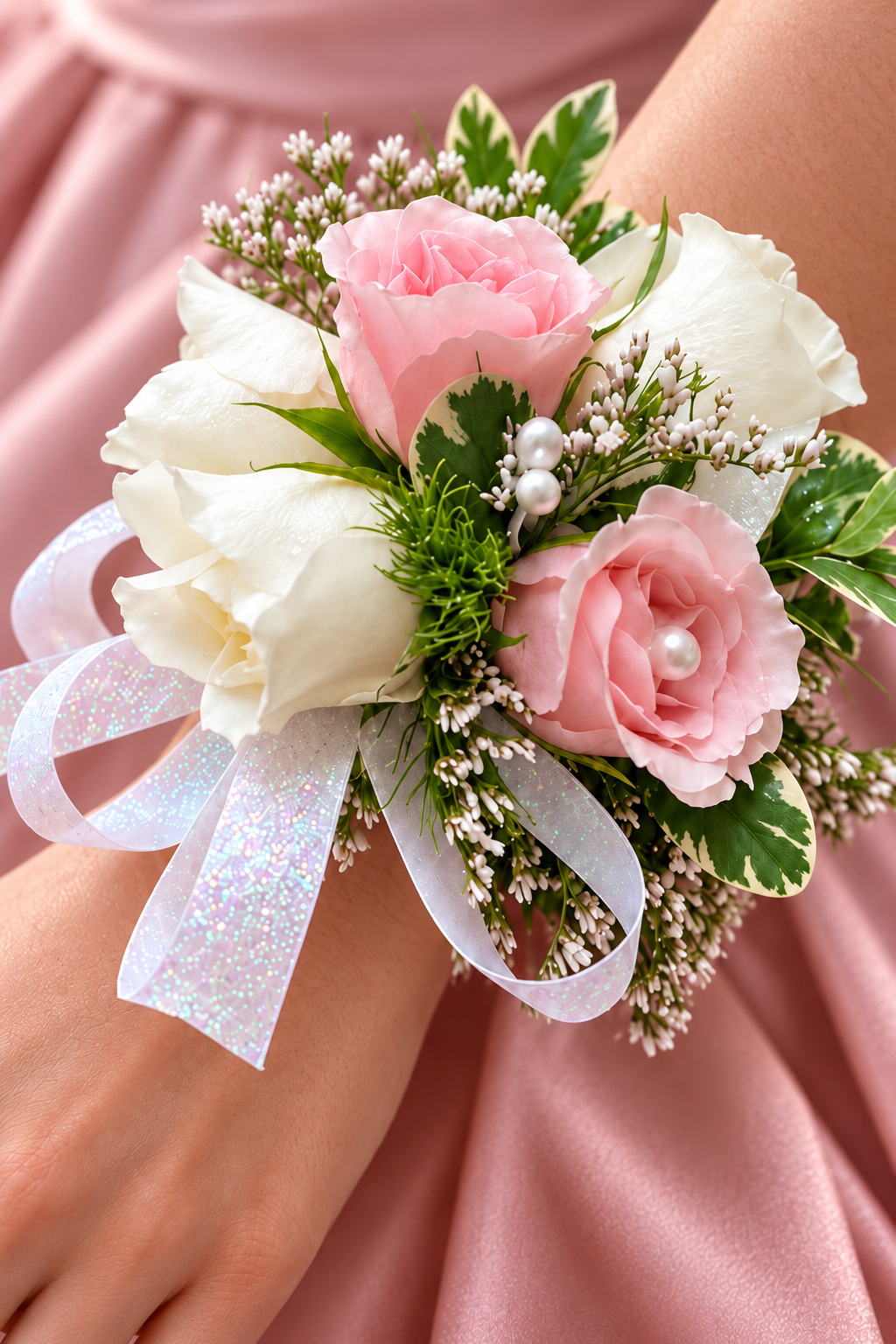 Blush & Pearl Corsage