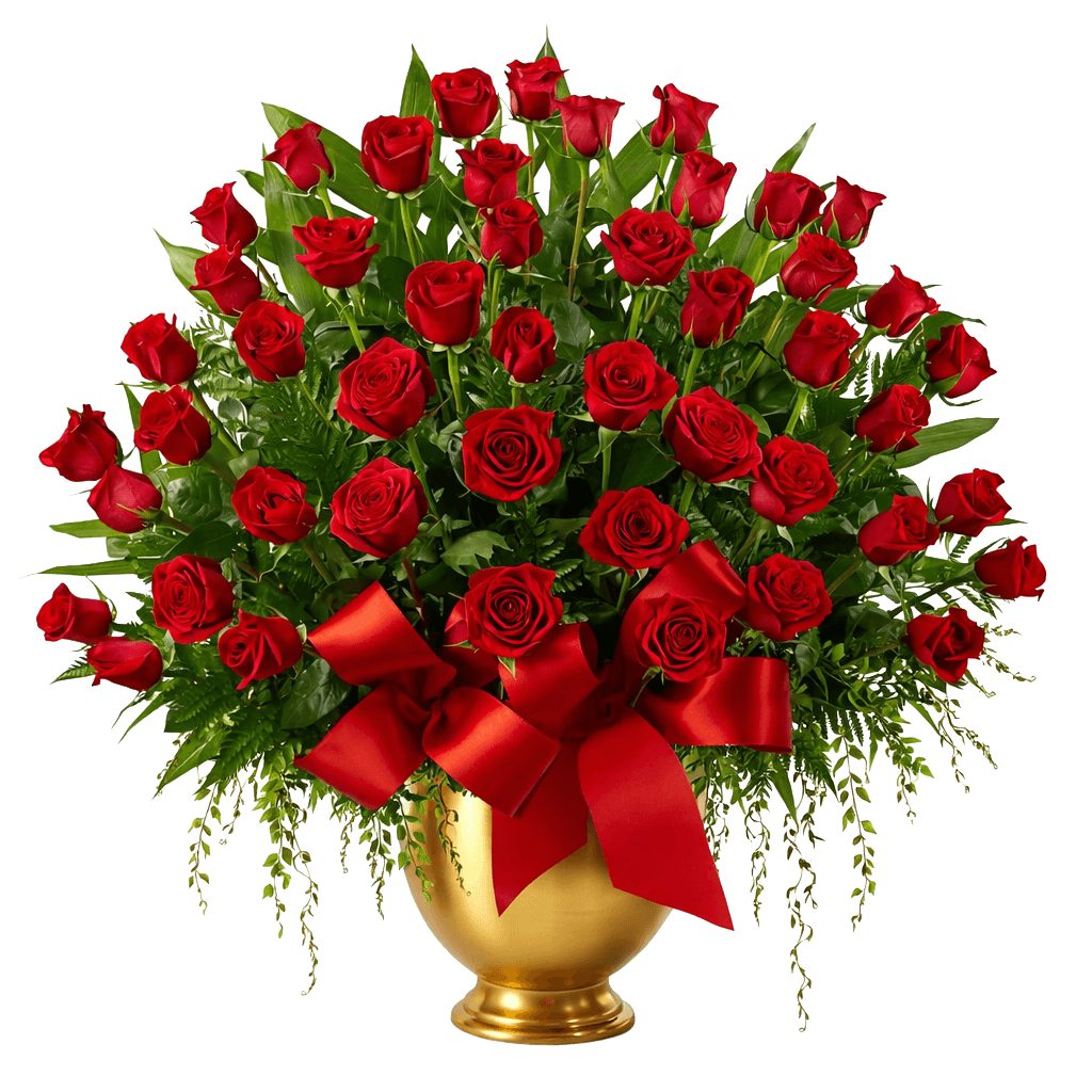 Golden Elegance Rose Arrangement