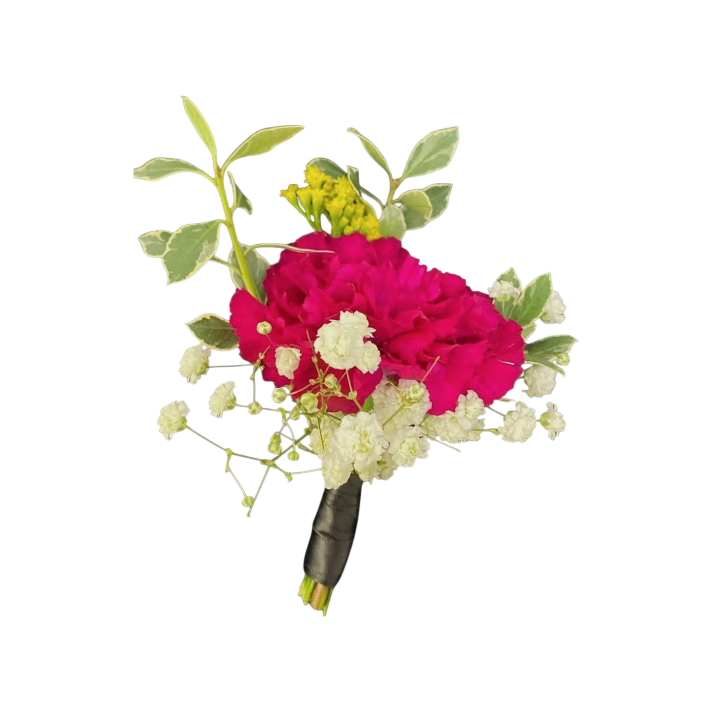 Crimson Charm Boutonniere